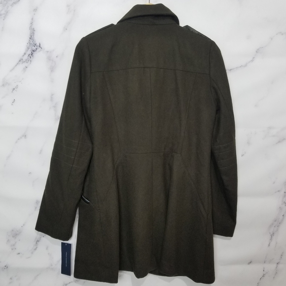 French Connection Brown 3/4 Length Coat, Medium - Picture 4 of 9